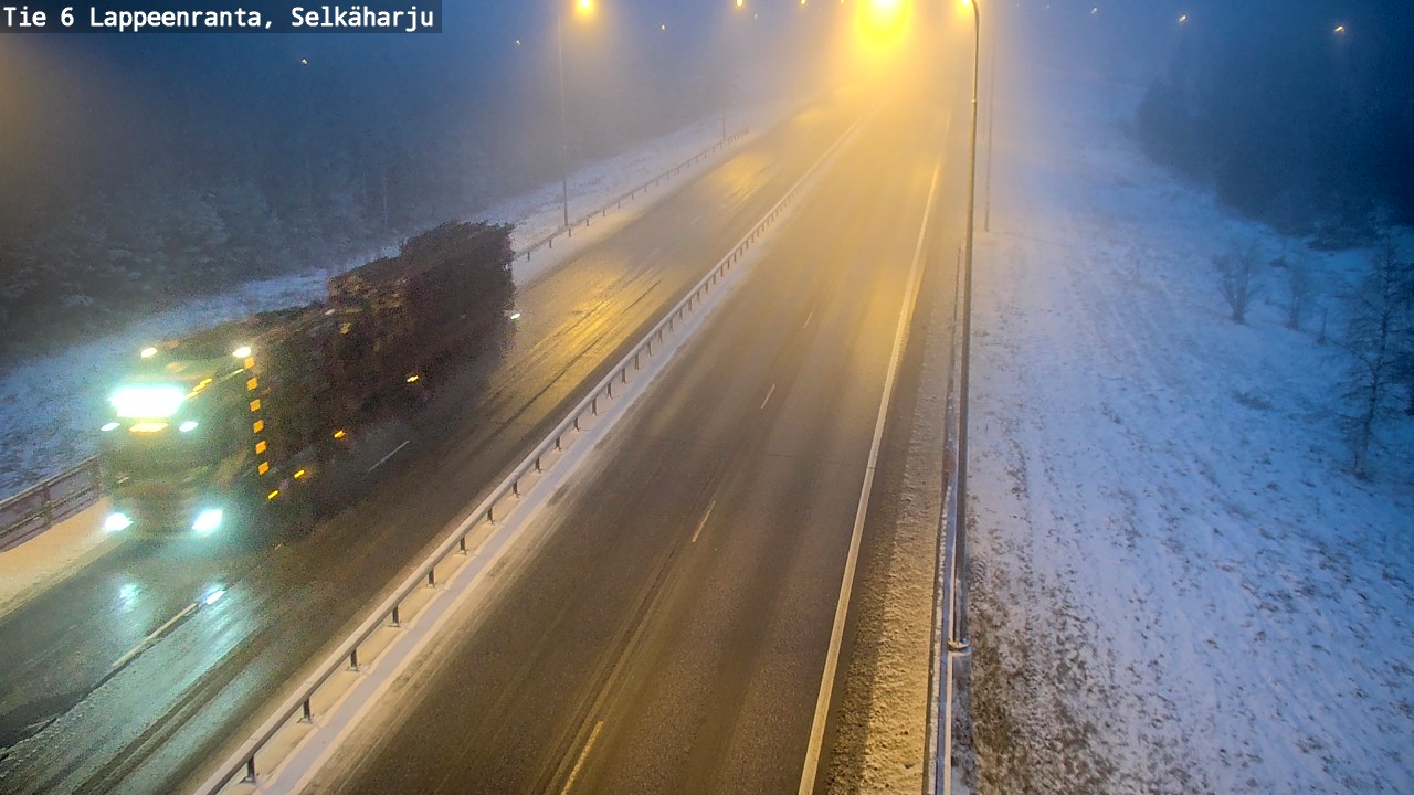 Weather Camera Image Väg 6 Villmanstrand, Selkäharju, Lappeenranta, Etelä-Karjala