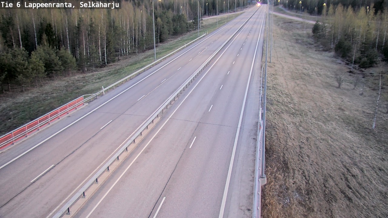 Weather Camera Image Road 6 Lappeenranta, Selkäharju, Lappeenranta, Etelä-Karjala