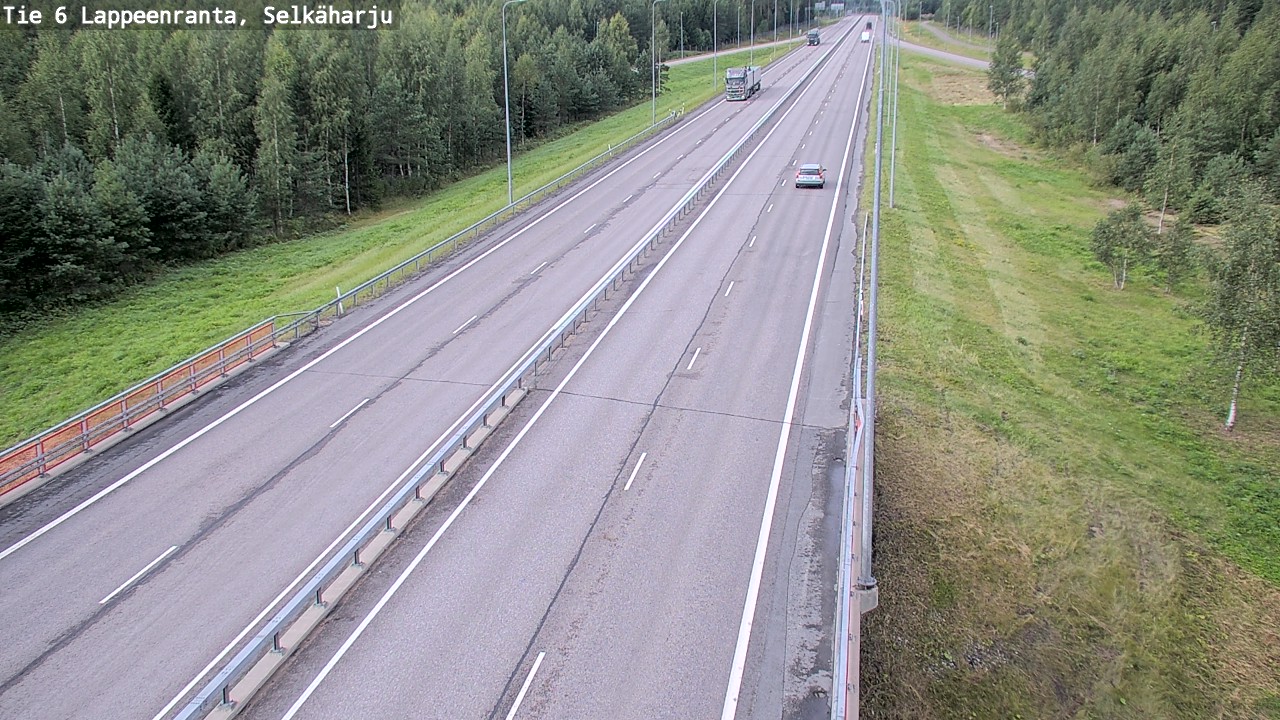 Weather Camera Image Road 6 Lappeenranta, Selkäharju, Lappeenranta, Etelä-Karjala