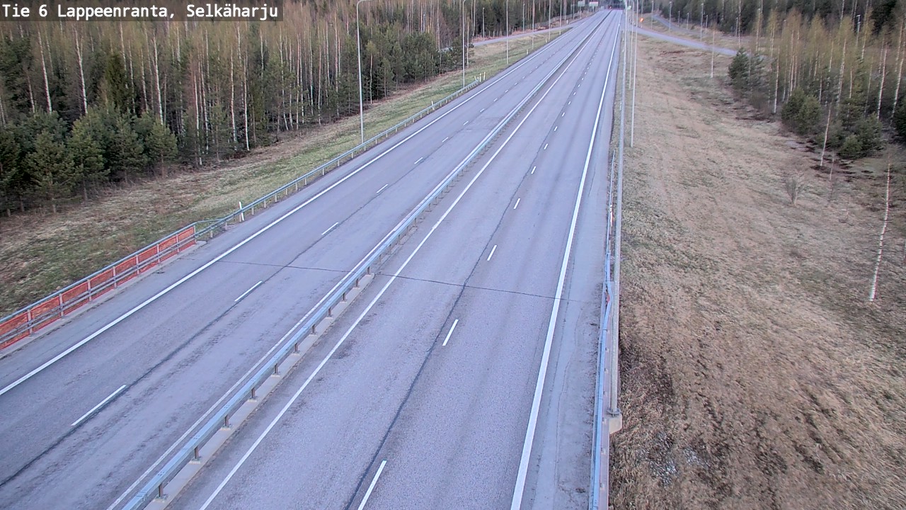 Weather Camera Image Road 6 Lappeenranta, Selkäharju, Lappeenranta, Etelä-Karjala