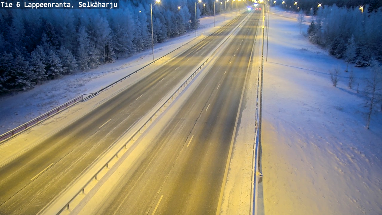 Weather Camera Image Road 6 Lappeenranta, Selkäharju, Lappeenranta, Etelä-Karjala