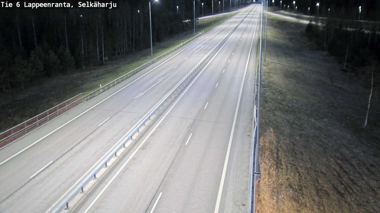 Weather Camera Image Road 6 Lappeenranta, Selkäharju, Lappeenranta, Etelä-Karjala