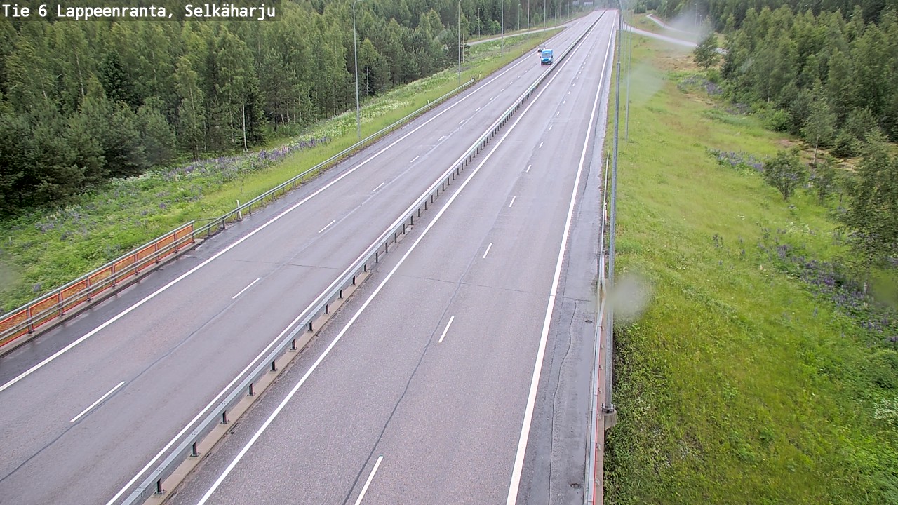 Weather Camera Image Väg 6 Villmanstrand, Selkäharju, Lappeenranta, Etelä-Karjala