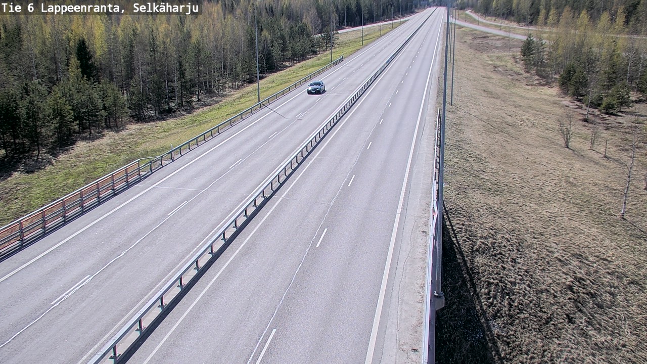 Weather Camera Image Road 6 Lappeenranta, Selkäharju, Lappeenranta, Etelä-Karjala