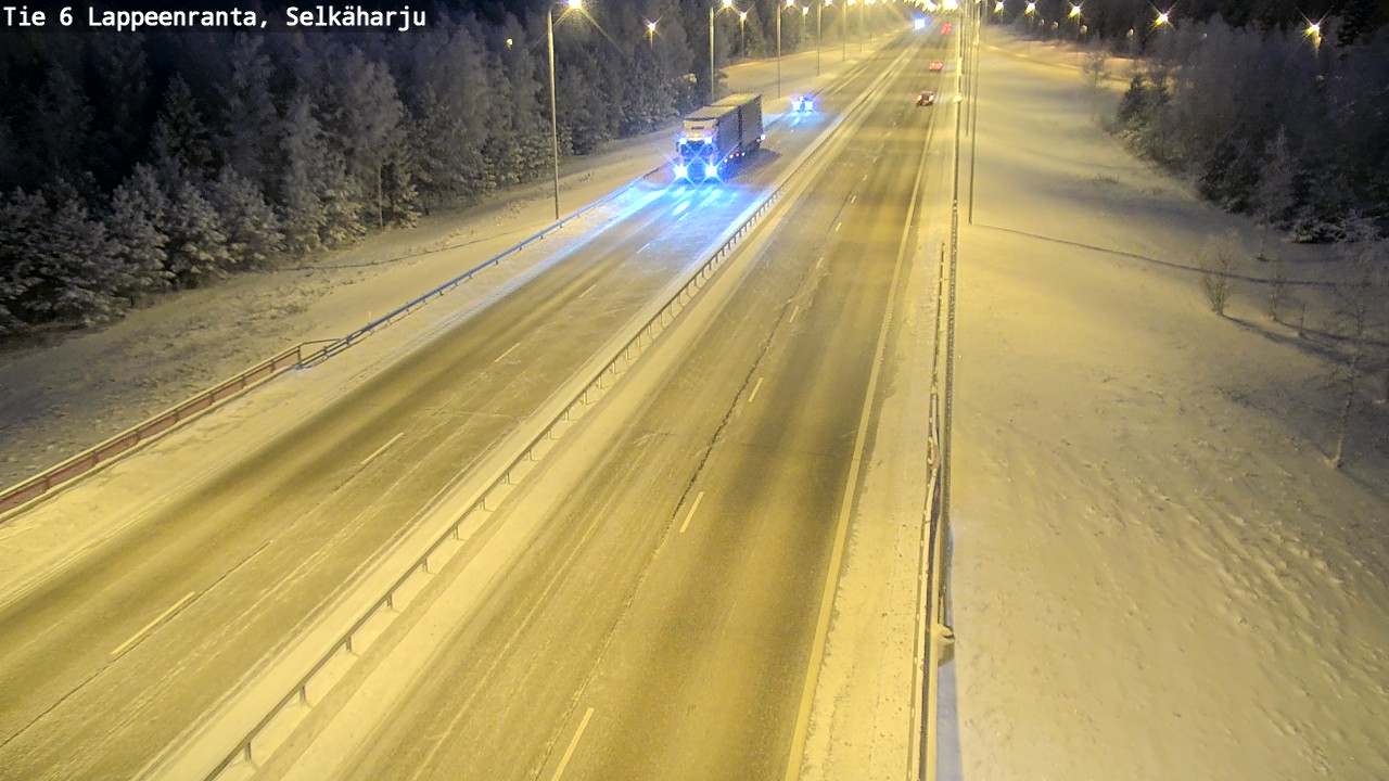 Weather Camera Image Road 6 Lappeenranta, Selkäharju, Lappeenranta, Etelä-Karjala