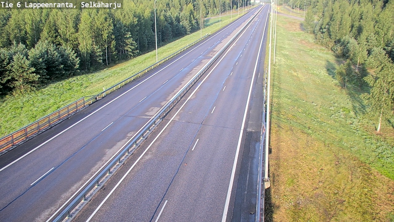 Weather Camera Image Road 6 Lappeenranta, Selkäharju, Lappeenranta, Etelä-Karjala