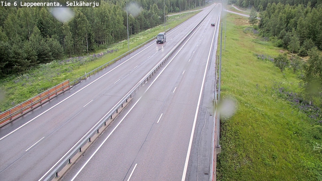 Weather Camera Image Väg 6 Villmanstrand, Selkäharju, Lappeenranta, Etelä-Karjala