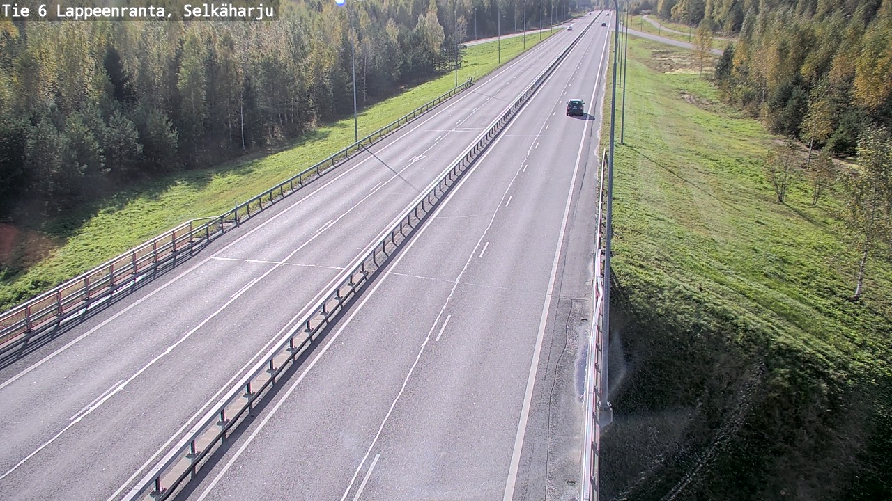 Weather Camera Image Road 6 Lappeenranta, Selkäharju, Lappeenranta, Etelä-Karjala