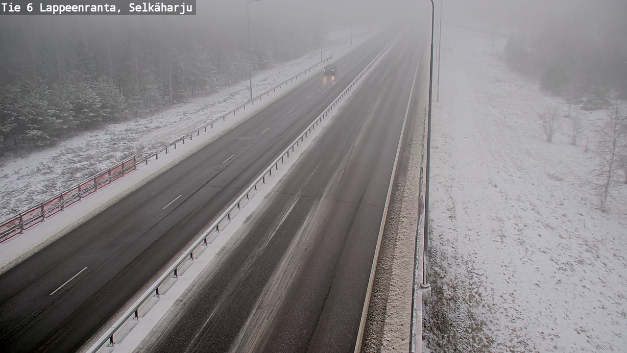Weather Camera Image Väg 6 Villmanstrand, Selkäharju, Lappeenranta, Etelä-Karjala