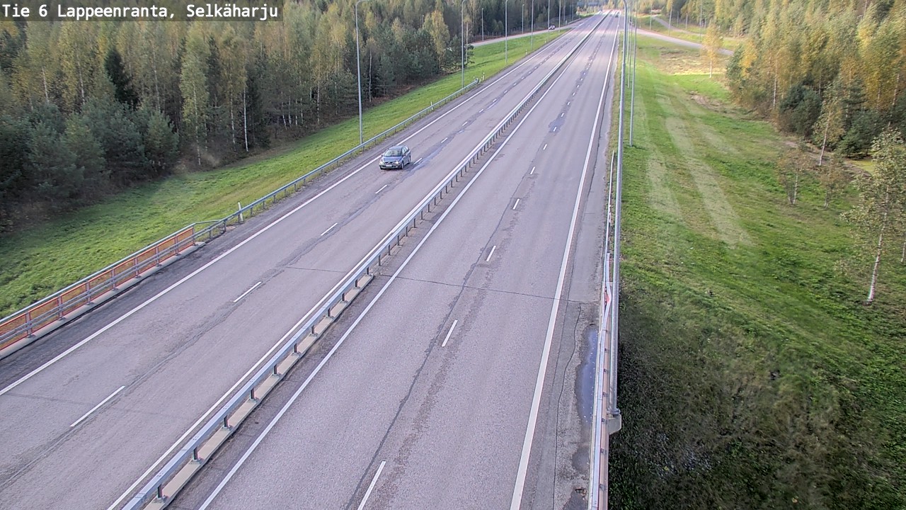 Weather Camera Image Road 6 Lappeenranta, Selkäharju, Lappeenranta, Etelä-Karjala