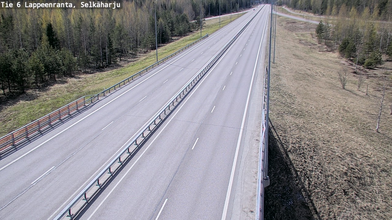 Weather Camera Image Road 6 Lappeenranta, Selkäharju, Lappeenranta, Etelä-Karjala