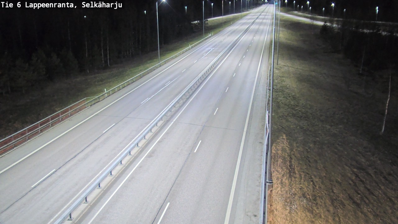 Weather Camera Image Road 6 Lappeenranta, Selkäharju, Lappeenranta, Etelä-Karjala
