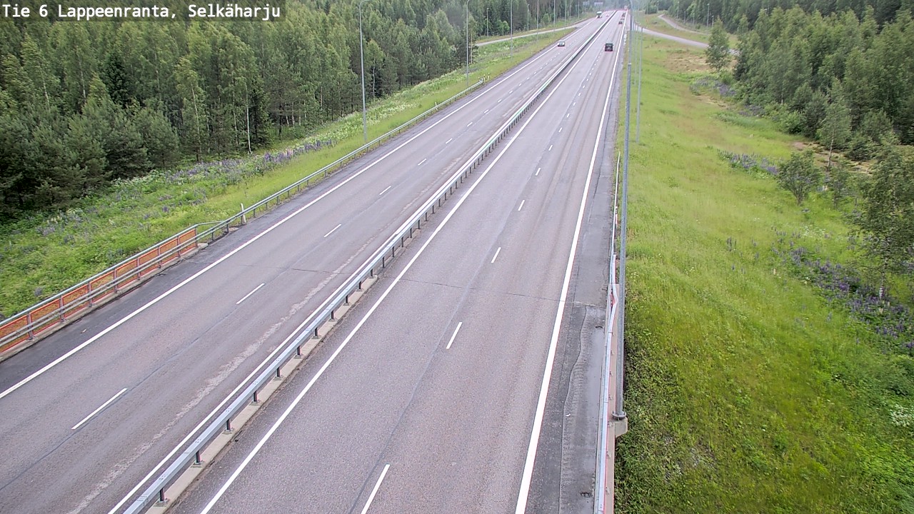 Weather Camera Image Väg 6 Villmanstrand, Selkäharju, Lappeenranta, Etelä-Karjala