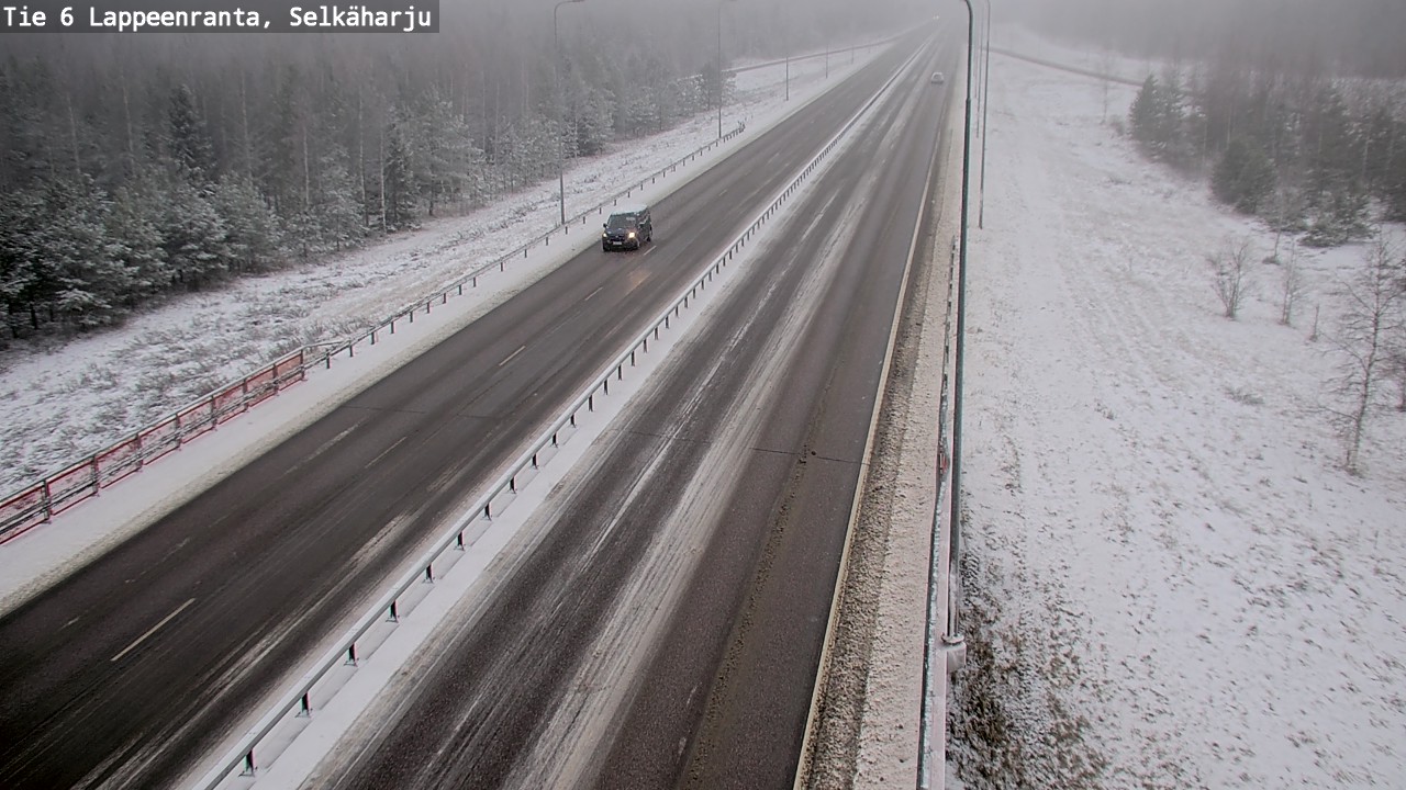 Weather Camera Image Väg 6 Villmanstrand, Selkäharju, Lappeenranta, Etelä-Karjala