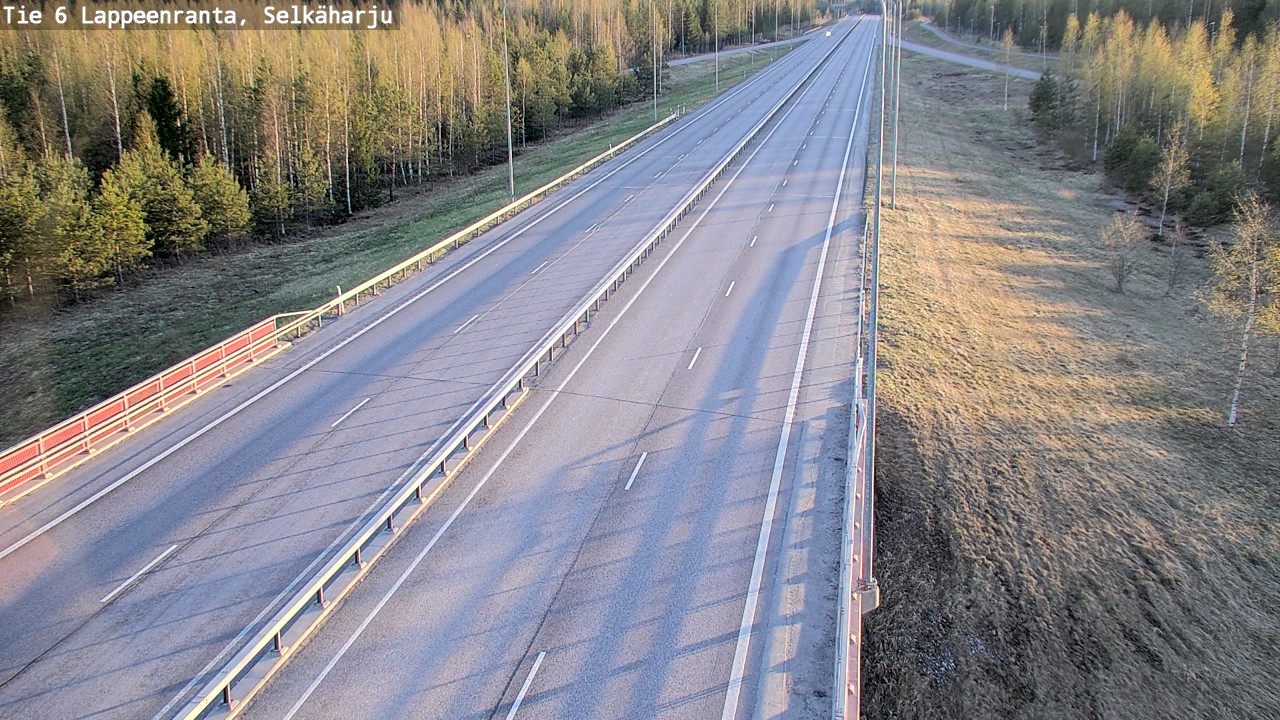 Weather Camera Image Road 6 Lappeenranta, Selkäharju, Lappeenranta, Etelä-Karjala