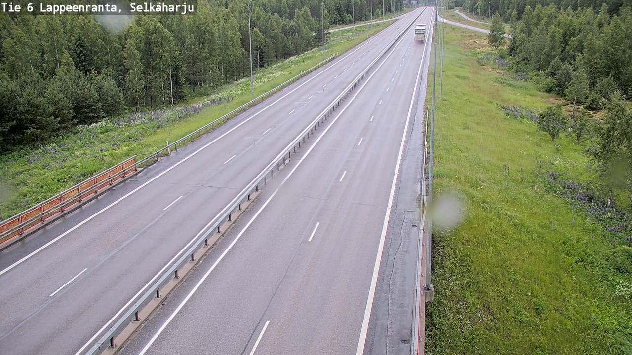 Weather Camera Image Väg 6 Villmanstrand, Selkäharju, Lappeenranta, Etelä-Karjala