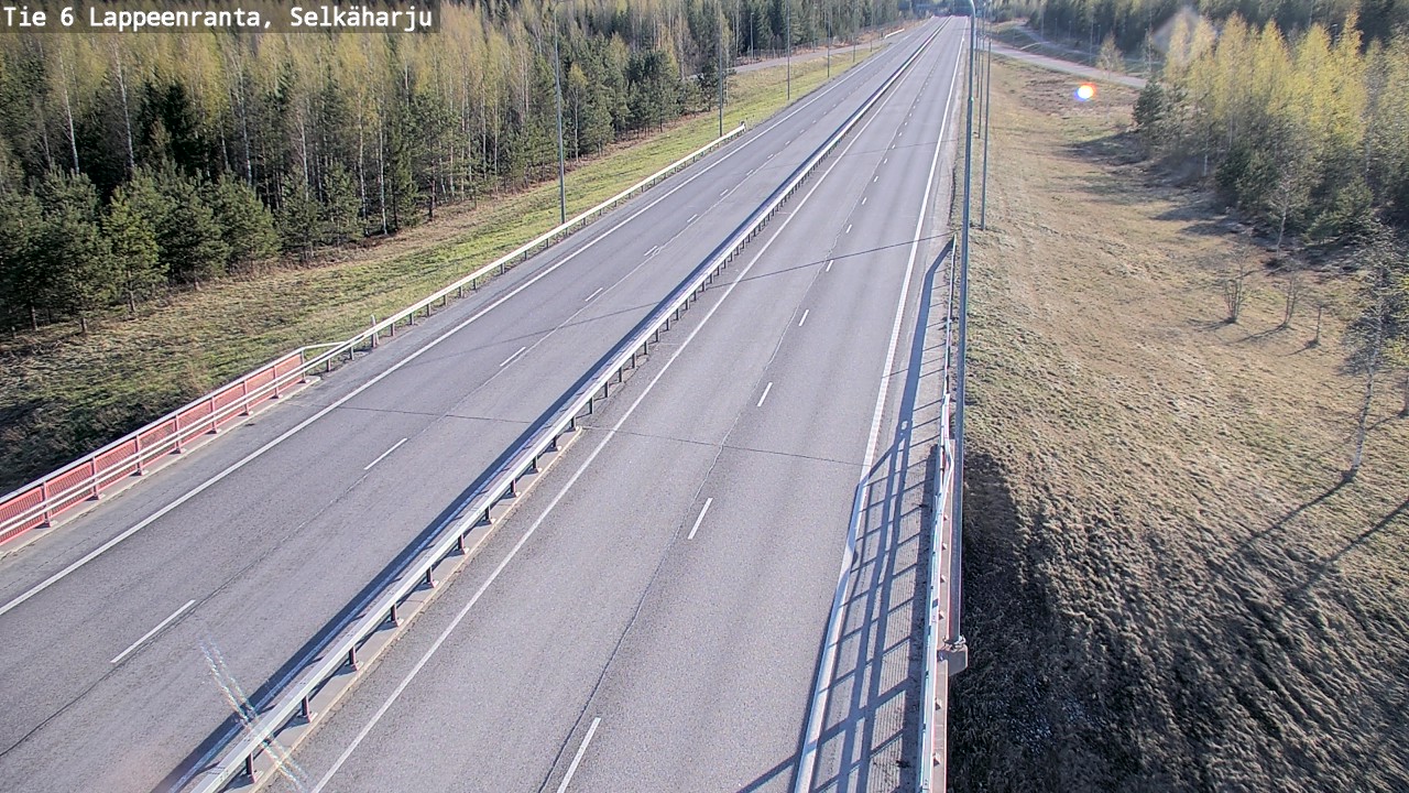 Weather Camera Image Road 6 Lappeenranta, Selkäharju, Lappeenranta, Etelä-Karjala