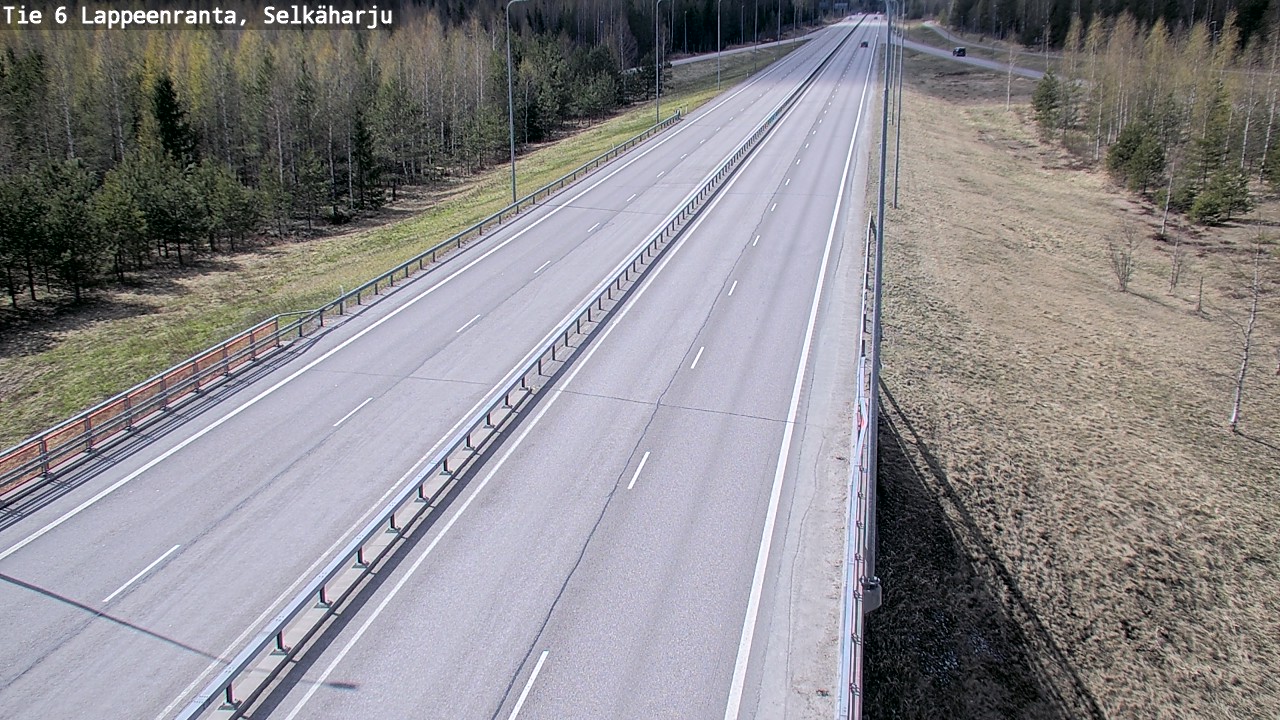 Weather Camera Image Road 6 Lappeenranta, Selkäharju, Lappeenranta, Etelä-Karjala