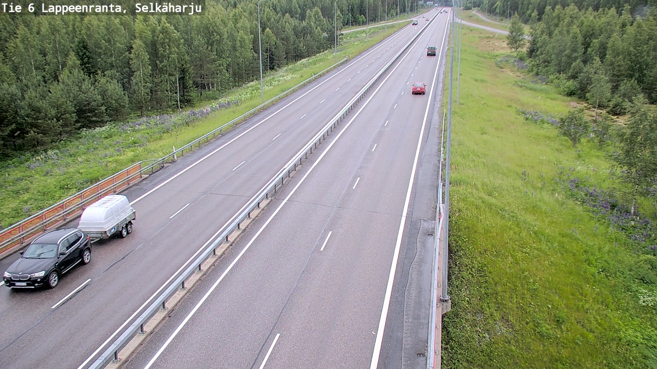 Weather Camera Image Väg 6 Villmanstrand, Selkäharju, Lappeenranta, Etelä-Karjala