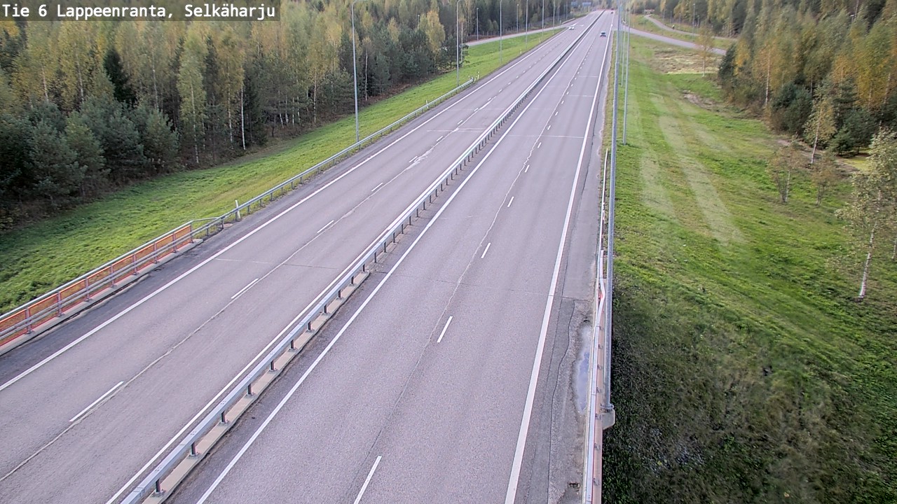 Weather Camera Image Road 6 Lappeenranta, Selkäharju, Lappeenranta, Etelä-Karjala