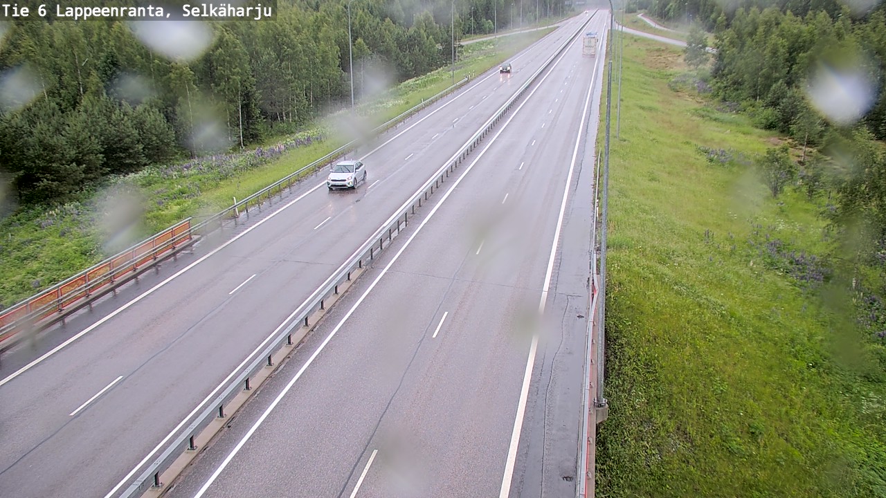 Weather Camera Image Väg 6 Villmanstrand, Selkäharju, Lappeenranta, Etelä-Karjala