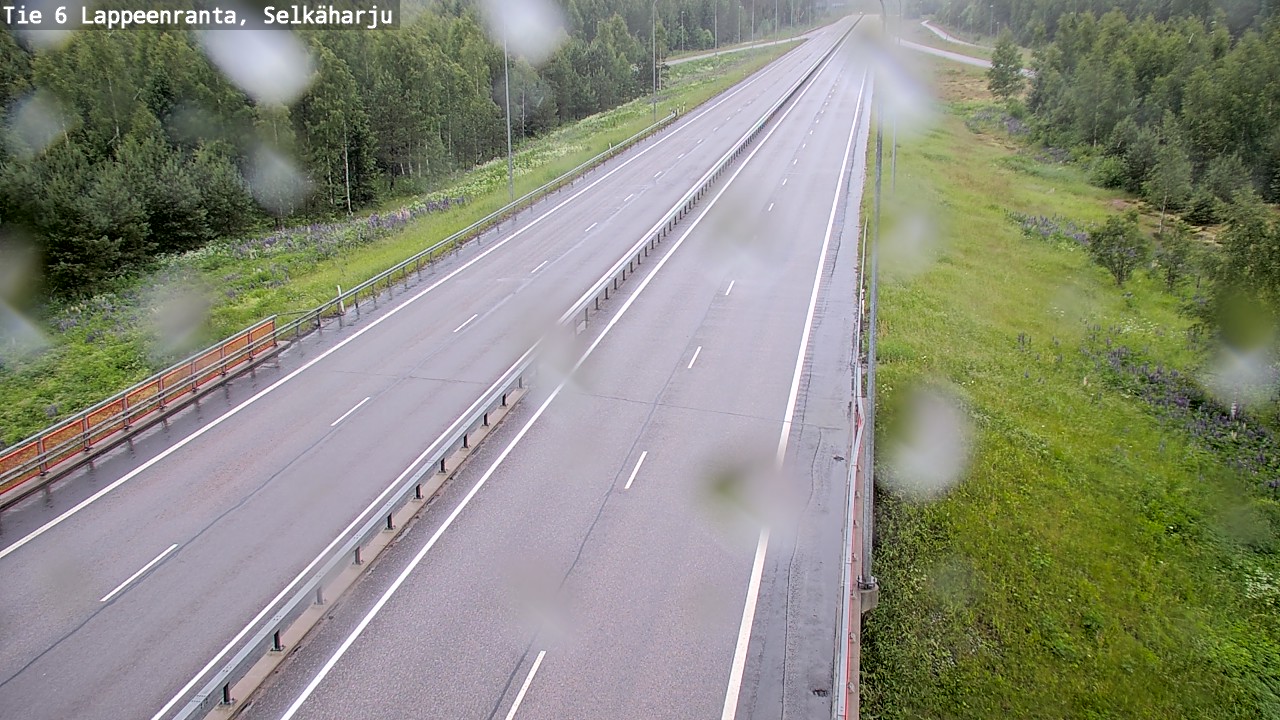 Weather Camera Image Väg 6 Villmanstrand, Selkäharju, Lappeenranta, Etelä-Karjala