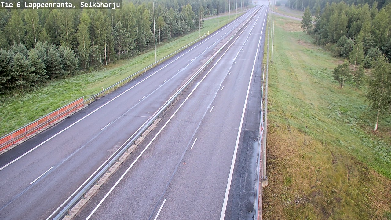 Weather Camera Image Road 6 Lappeenranta, Selkäharju, Lappeenranta, Etelä-Karjala