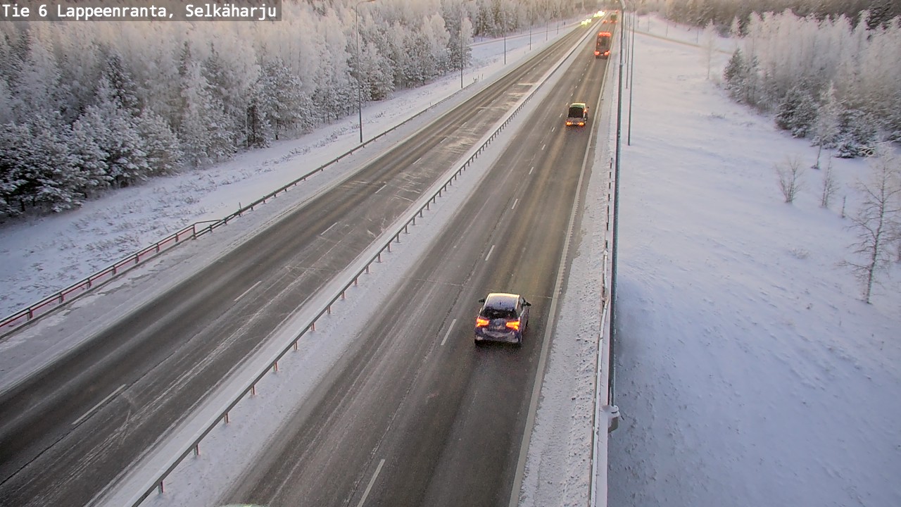Weather Camera Image Road 6 Lappeenranta, Selkäharju, Lappeenranta, Etelä-Karjala
