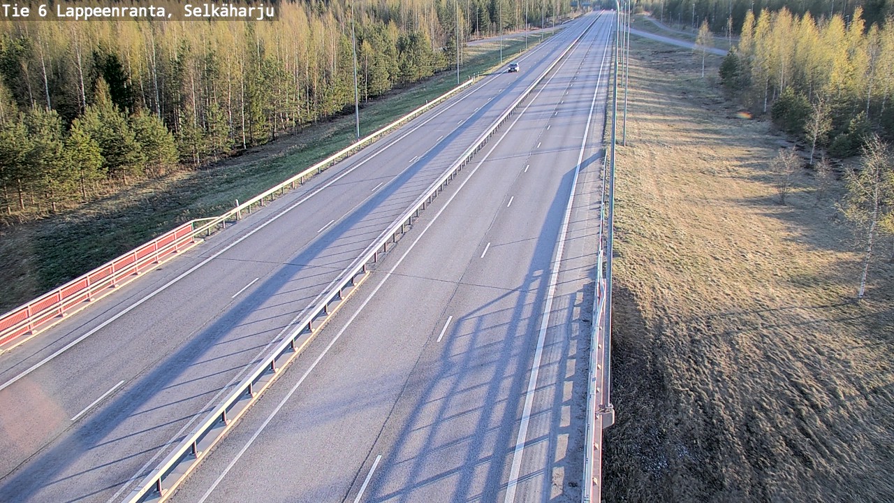 Weather Camera Image Road 6 Lappeenranta, Selkäharju, Lappeenranta, Etelä-Karjala