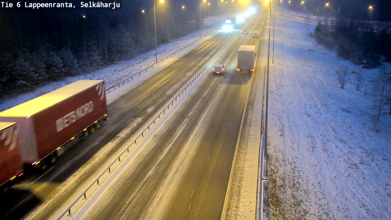 Weather Camera Image Väg 6 Villmanstrand, Selkäharju, Lappeenranta, Etelä-Karjala