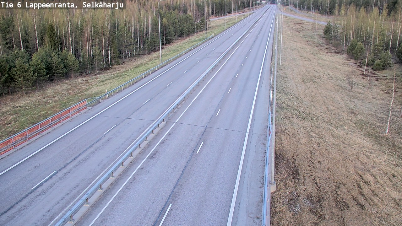 Weather Camera Image Road 6 Lappeenranta, Selkäharju, Lappeenranta, Etelä-Karjala