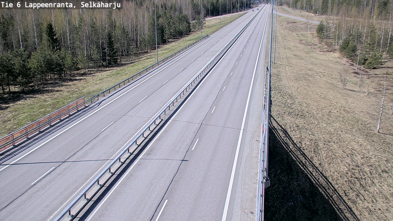 Weather Camera Image Road 6 Lappeenranta, Selkäharju, Lappeenranta, Etelä-Karjala