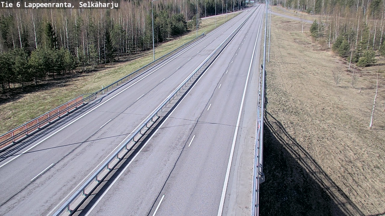 Weather Camera Image Road 6 Lappeenranta, Selkäharju, Lappeenranta, Etelä-Karjala