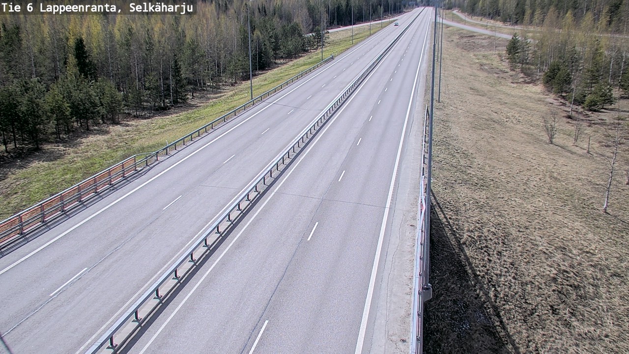 Weather Camera Image Road 6 Lappeenranta, Selkäharju, Lappeenranta, Etelä-Karjala