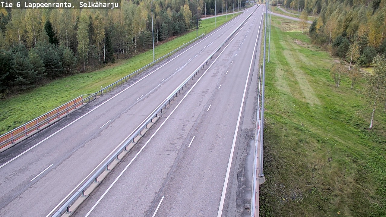Weather Camera Image Road 6 Lappeenranta, Selkäharju, Lappeenranta, Etelä-Karjala