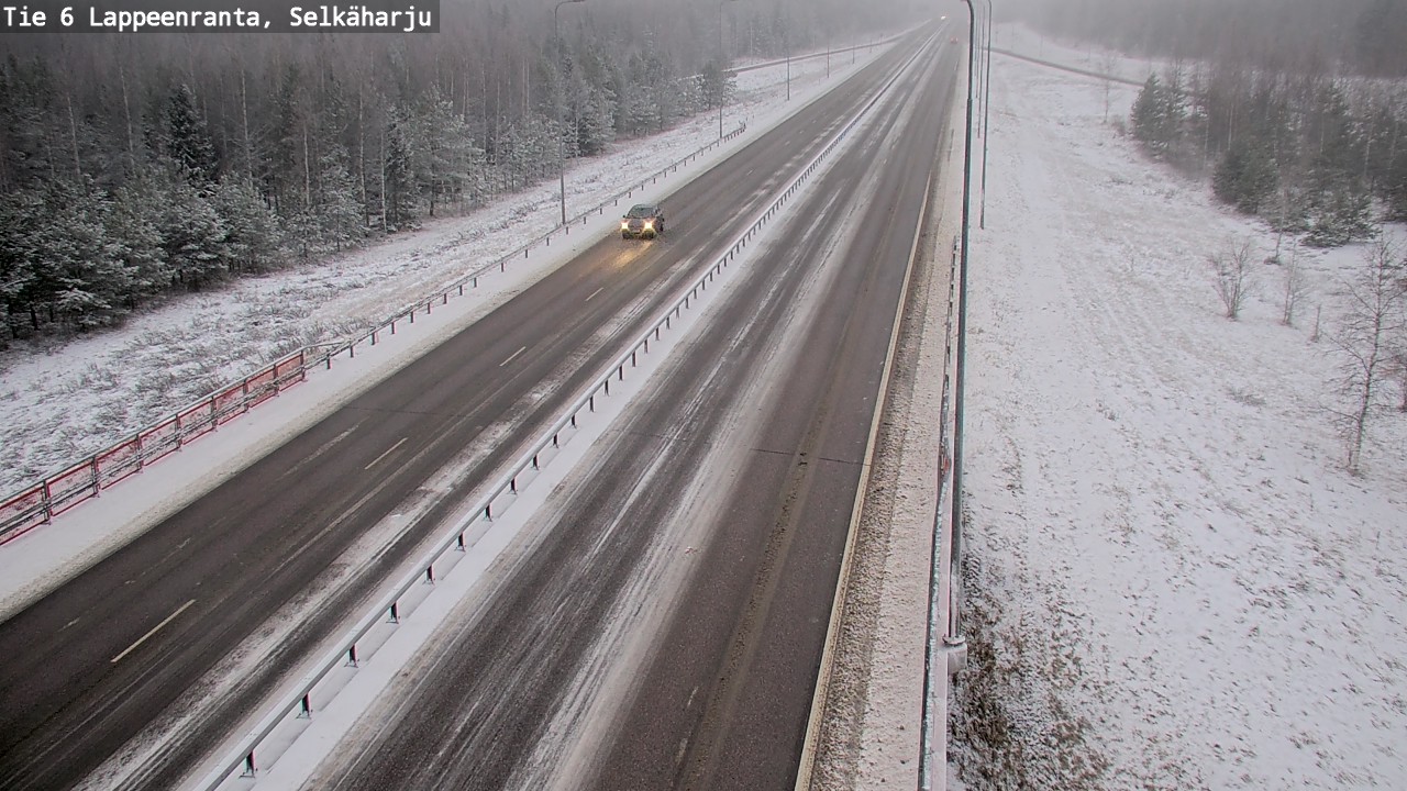 Weather Camera Image Väg 6 Villmanstrand, Selkäharju, Lappeenranta, Etelä-Karjala