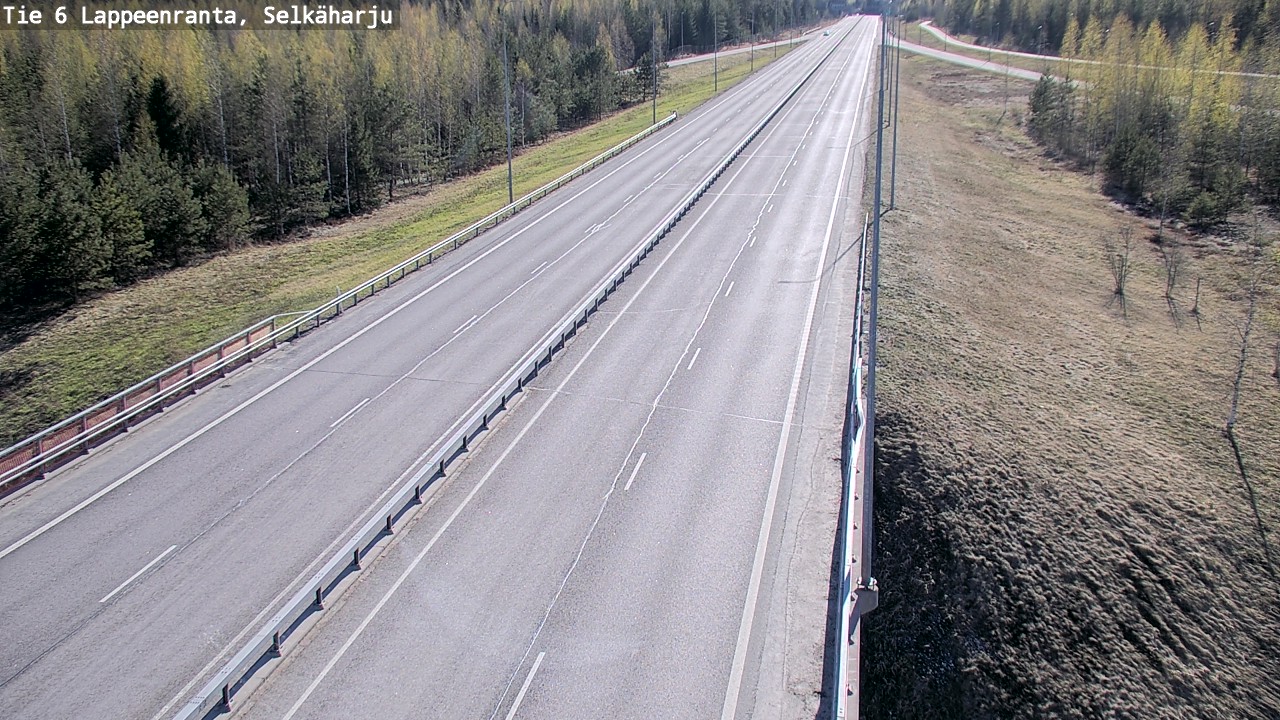 Weather Camera Image Road 6 Lappeenranta, Selkäharju, Lappeenranta, Etelä-Karjala