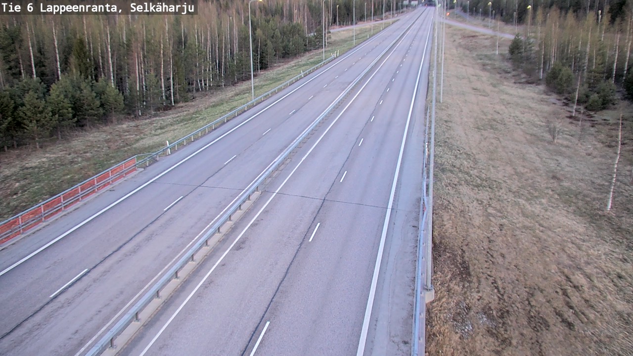Weather Camera Image Road 6 Lappeenranta, Selkäharju, Lappeenranta, Etelä-Karjala