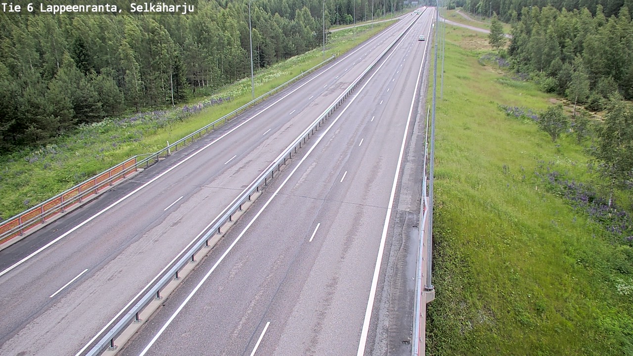 Weather Camera Image Väg 6 Villmanstrand, Selkäharju, Lappeenranta, Etelä-Karjala