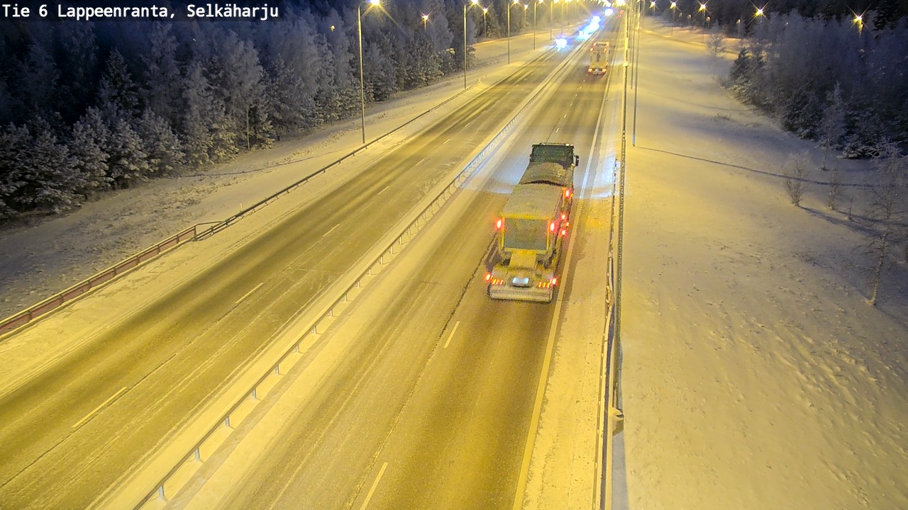 Weather Camera Image Road 6 Lappeenranta, Selkäharju, Lappeenranta, Etelä-Karjala
