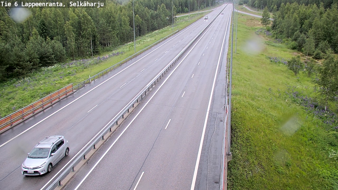 Weather Camera Image Väg 6 Villmanstrand, Selkäharju, Lappeenranta, Etelä-Karjala