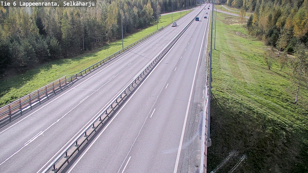 Weather Camera Image Road 6 Lappeenranta, Selkäharju, Lappeenranta, Etelä-Karjala