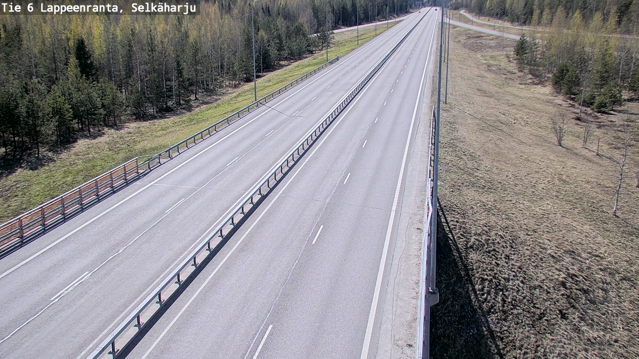 Weather Camera Image Road 6 Lappeenranta, Selkäharju, Lappeenranta, Etelä-Karjala