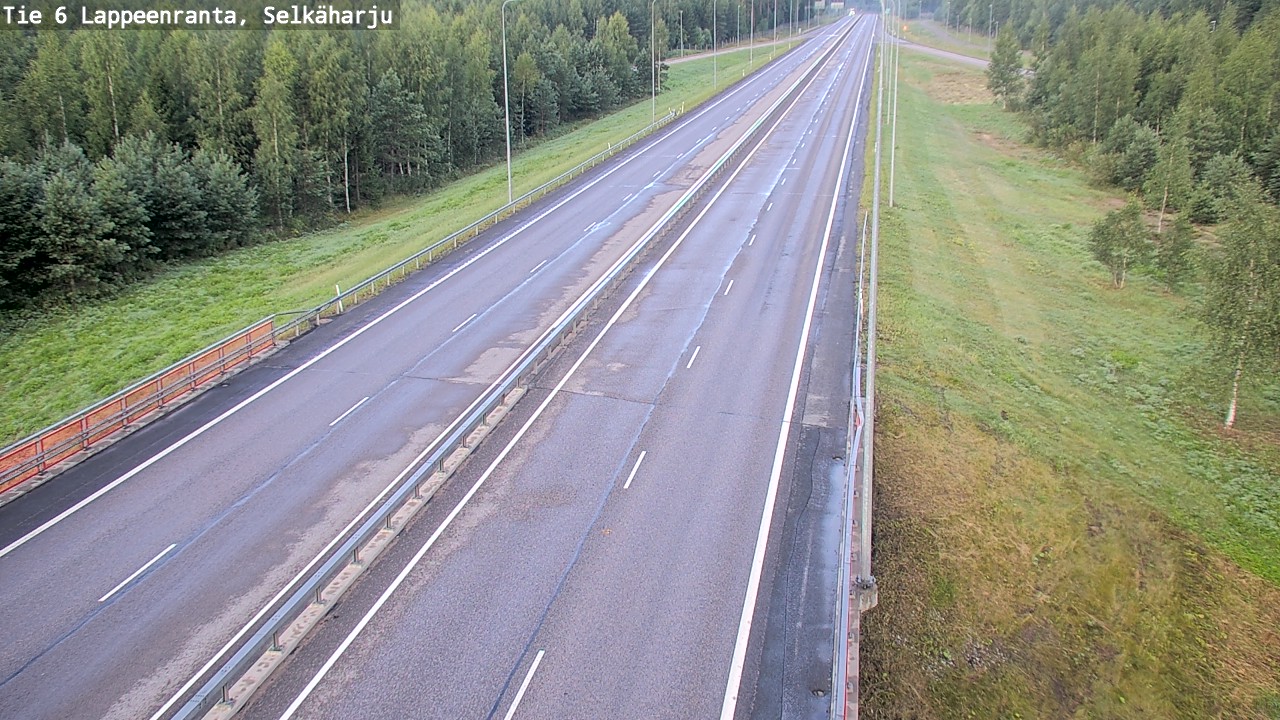 Weather Camera Image Road 6 Lappeenranta, Selkäharju, Lappeenranta, Etelä-Karjala