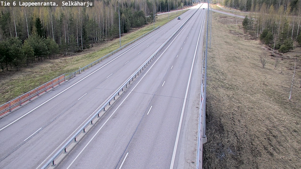 Weather Camera Image Road 6 Lappeenranta, Selkäharju, Lappeenranta, Etelä-Karjala