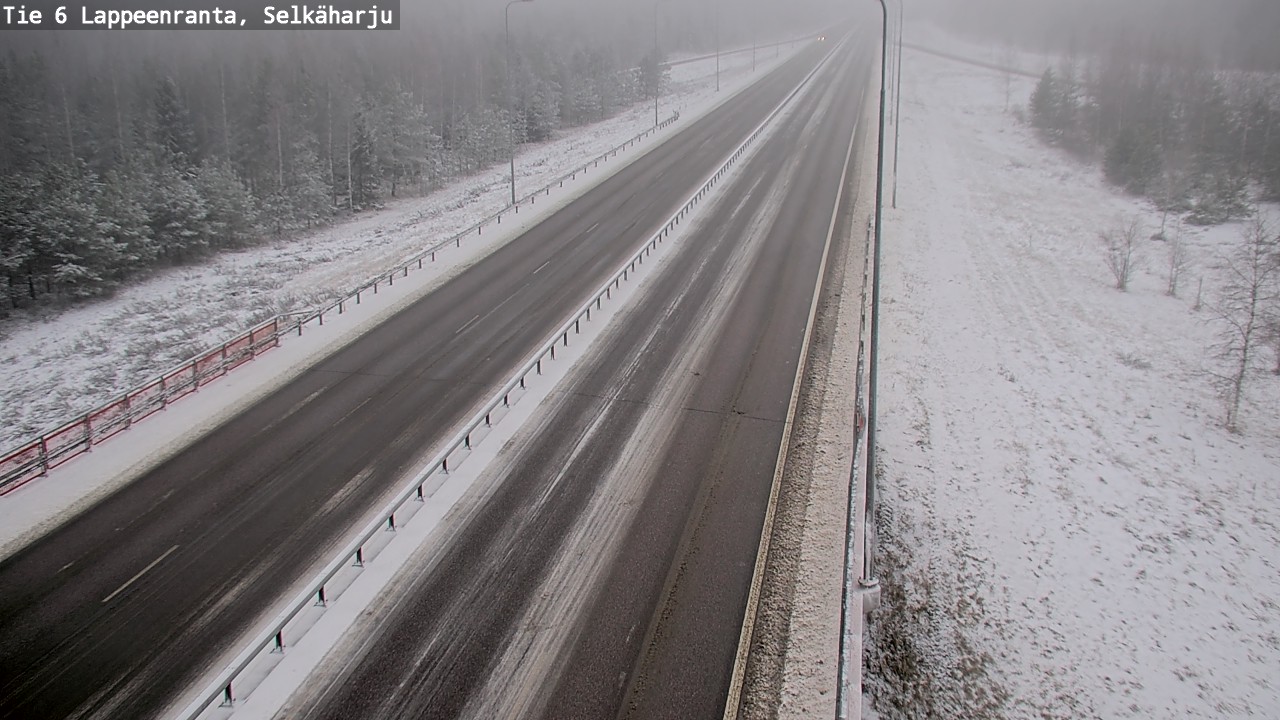 Weather Camera Image Väg 6 Villmanstrand, Selkäharju, Lappeenranta, Etelä-Karjala