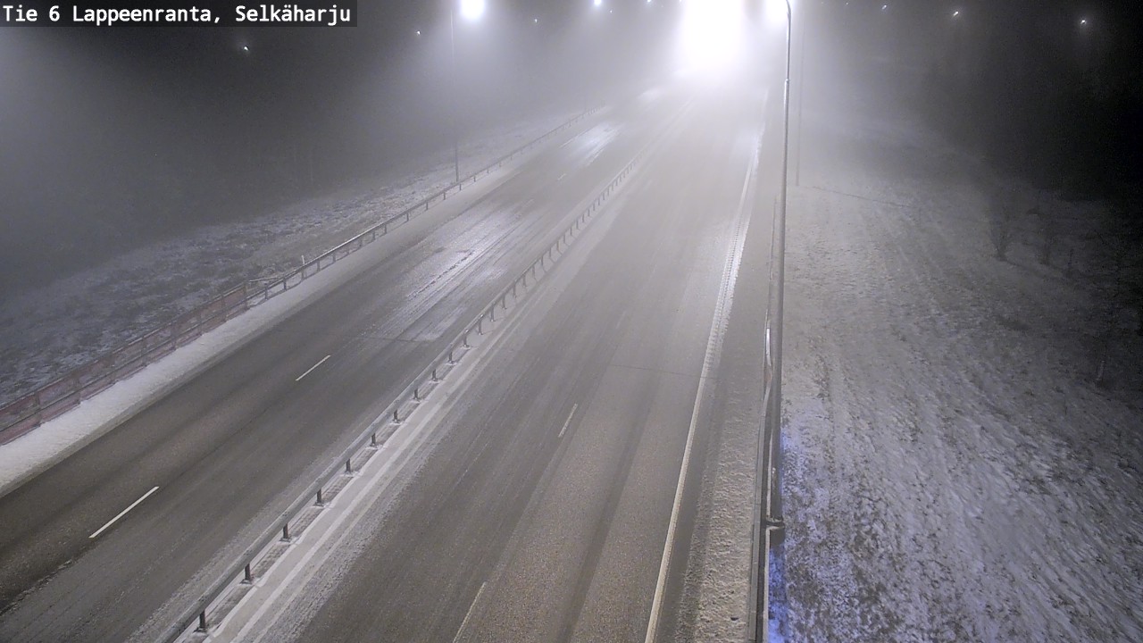 Weather Camera Image Väg 6 Villmanstrand, Selkäharju, Lappeenranta, Etelä-Karjala