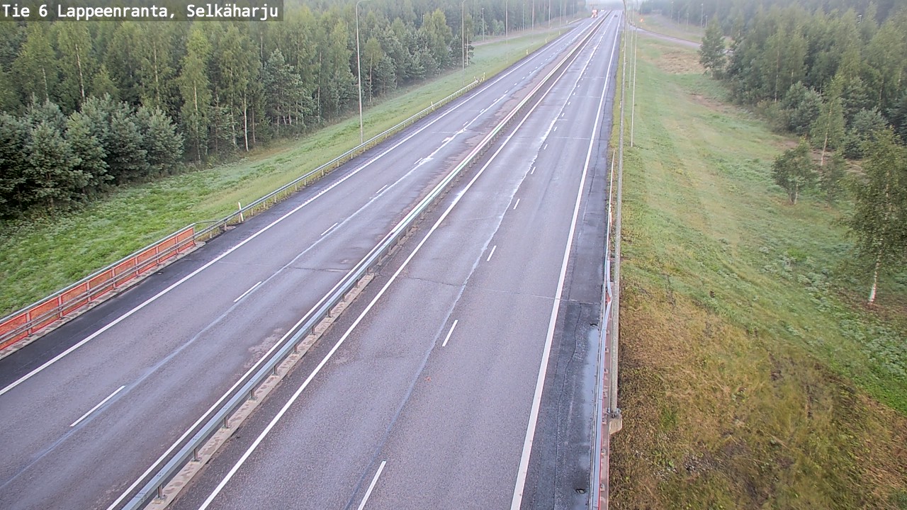 Weather Camera Image Road 6 Lappeenranta, Selkäharju, Lappeenranta, Etelä-Karjala