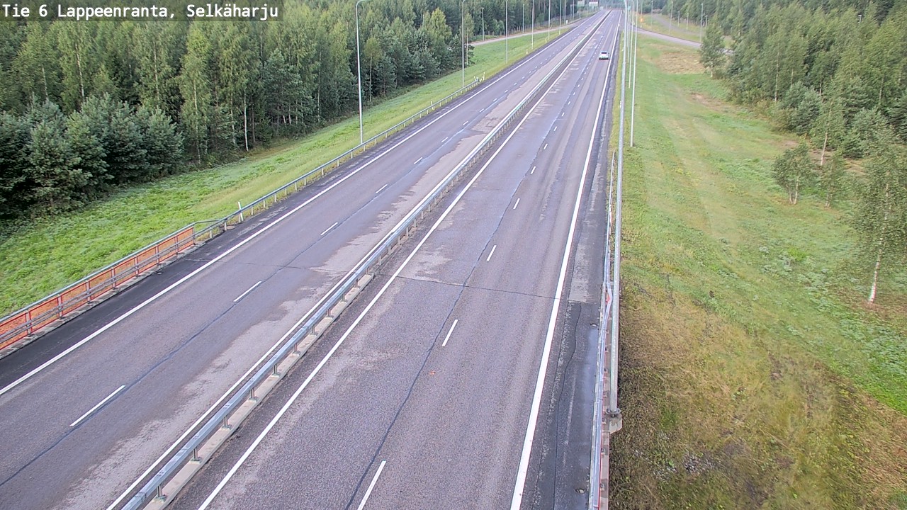 Weather Camera Image Road 6 Lappeenranta, Selkäharju, Lappeenranta, Etelä-Karjala