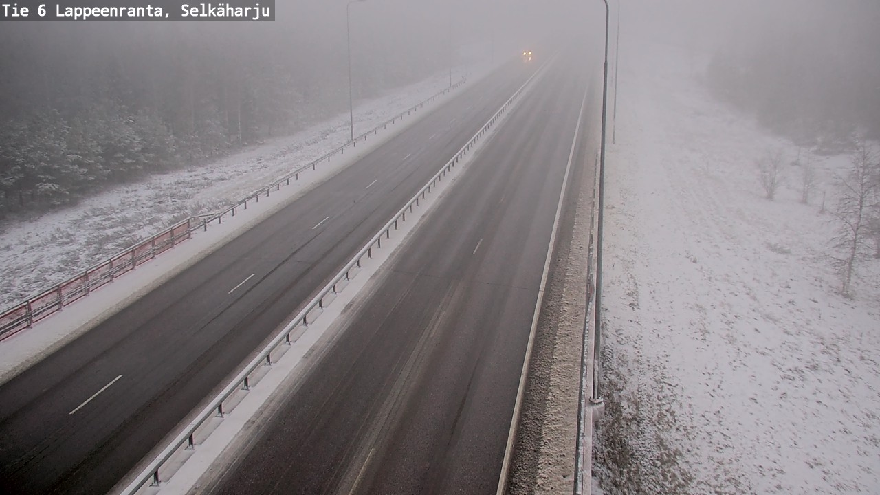 Weather Camera Image Väg 6 Villmanstrand, Selkäharju, Lappeenranta, Etelä-Karjala